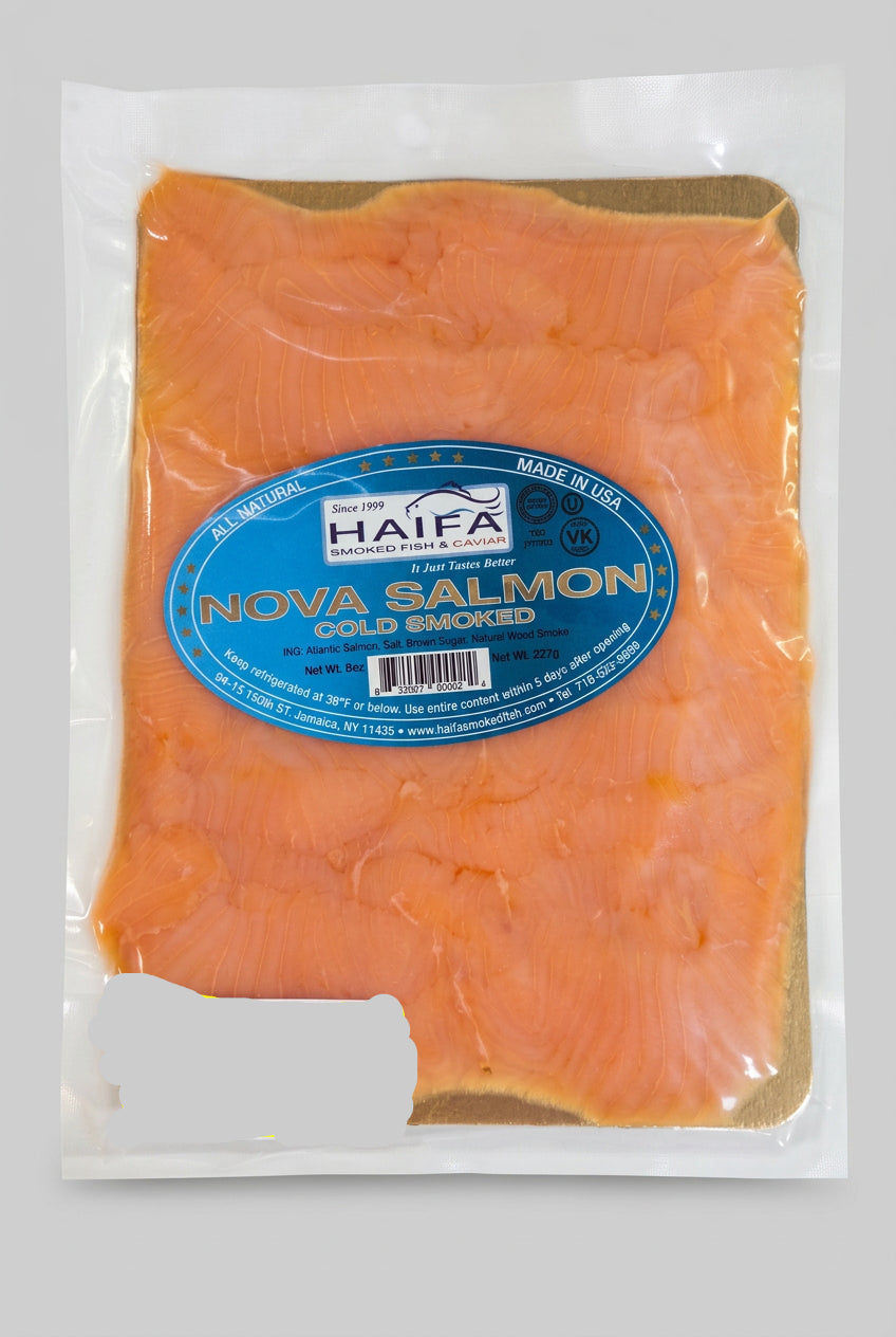 Haifa Nova Salmon Cold Smoked, 8 oz (227g)