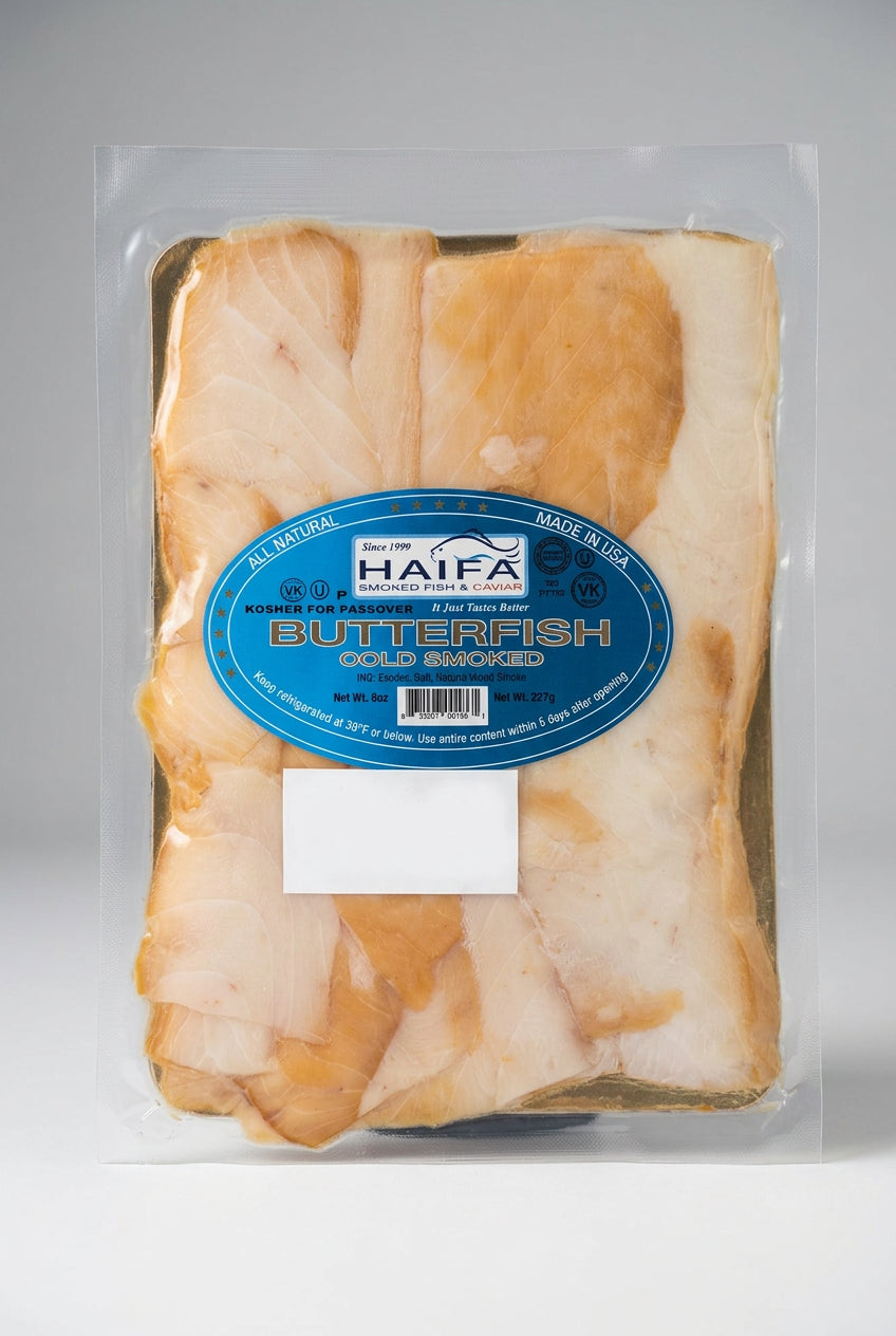 Haifa Butterfish Cold Smoked (Escolar), 8 oz (227g)