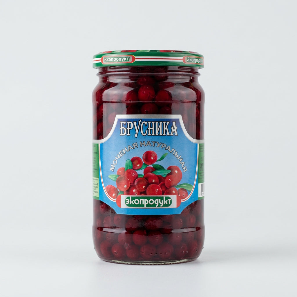 Ekoprodukt Soaked Lingonberries, 12 oz (340g)
