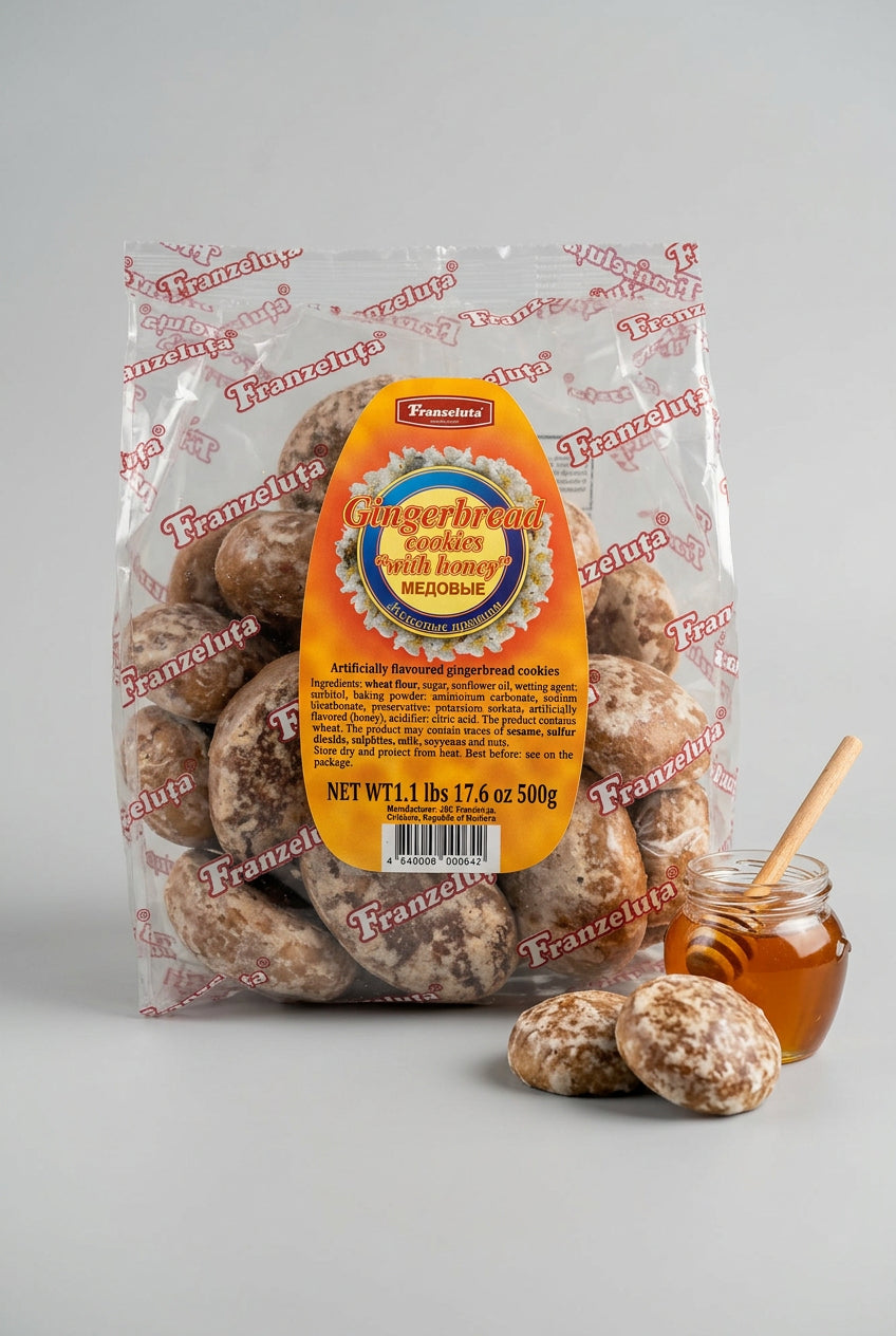 Franzeluta Honey Gingerbread Cookies, 1.1 lb (500g)