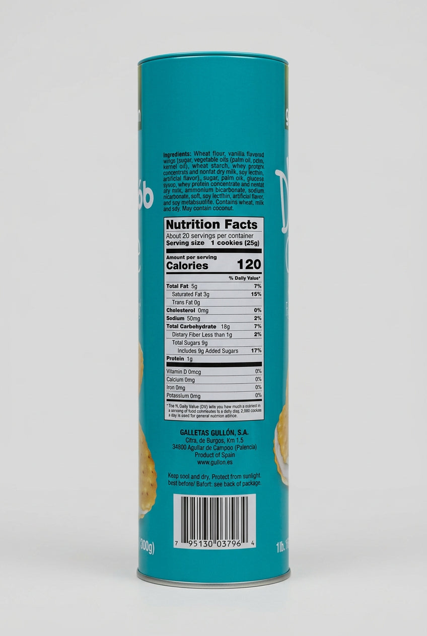 Gullón Mega Dueto Cookies with Vanilla Filling, 1 lb 1.6 oz (500g)