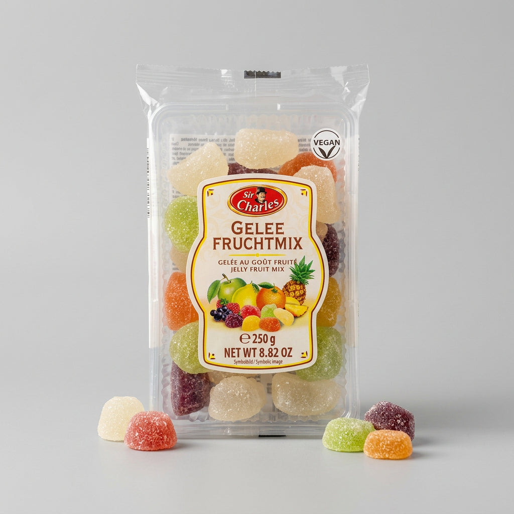 Gelee Fruchtmix Vegan Jelly Fruit Mix, 8.82 oz (250g)