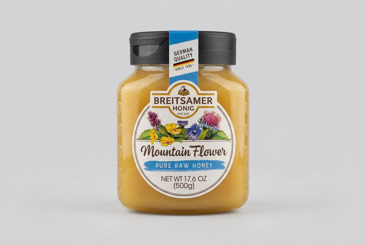 Breitsamer Pure Raw Mountain Flower Honey (500g)