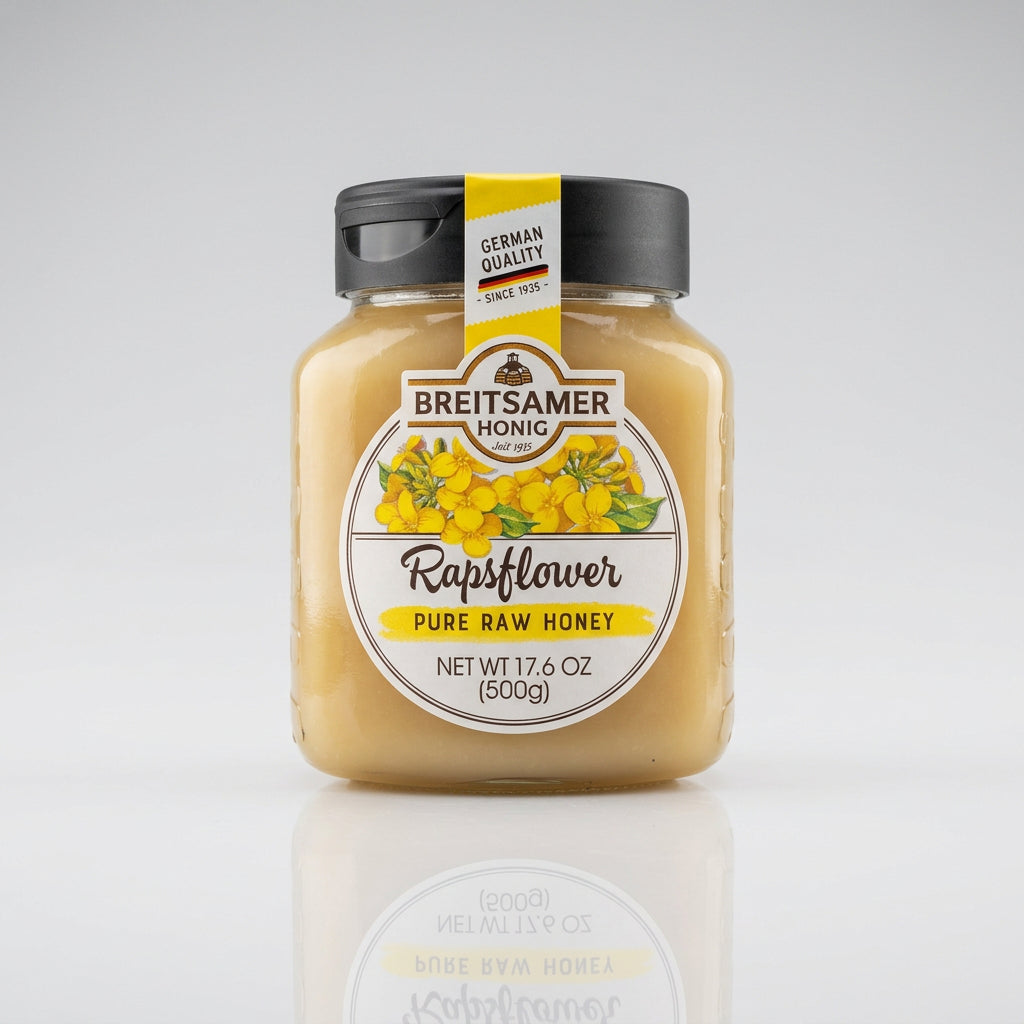 Breitsamer Pure Raw Rapsflower Honey (500g)