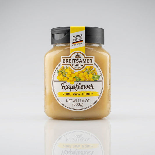 Breitsamer Pure Raw Rapsflower Honey (500g)