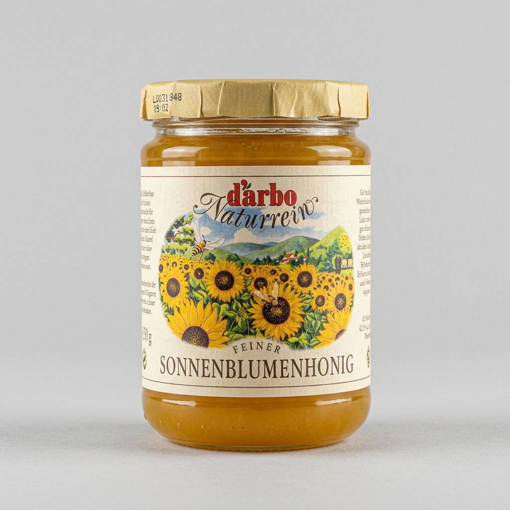 d'arbo Sonnenblumenhonig Sunflower Honey, 17.6 oz (500g)
