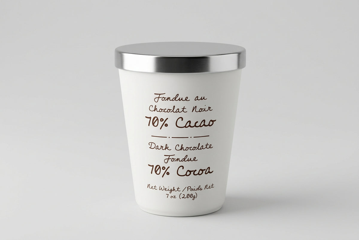 Dark Chocolate Fondue 70% Cocoa, 7 oz (200g)
