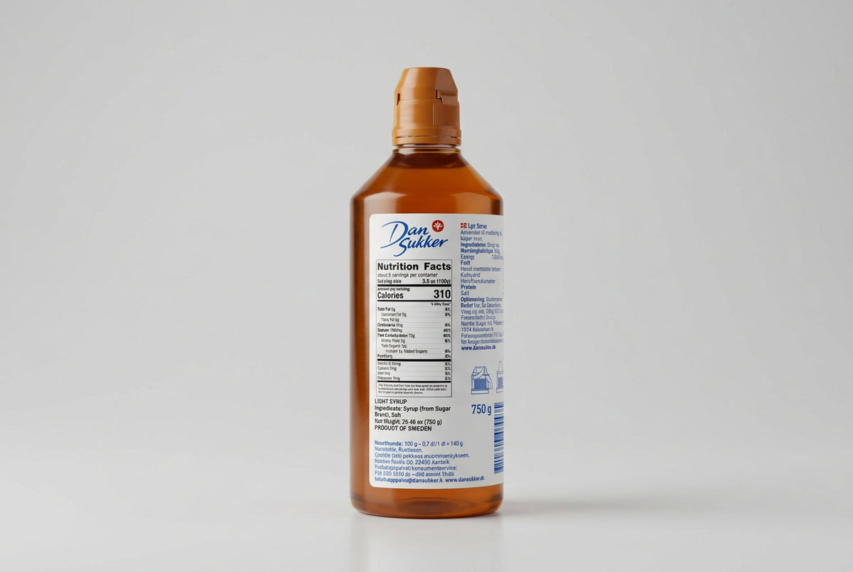 Dan Sukker Ljus Sirap Light Syrup, 26.46 oz (750g)