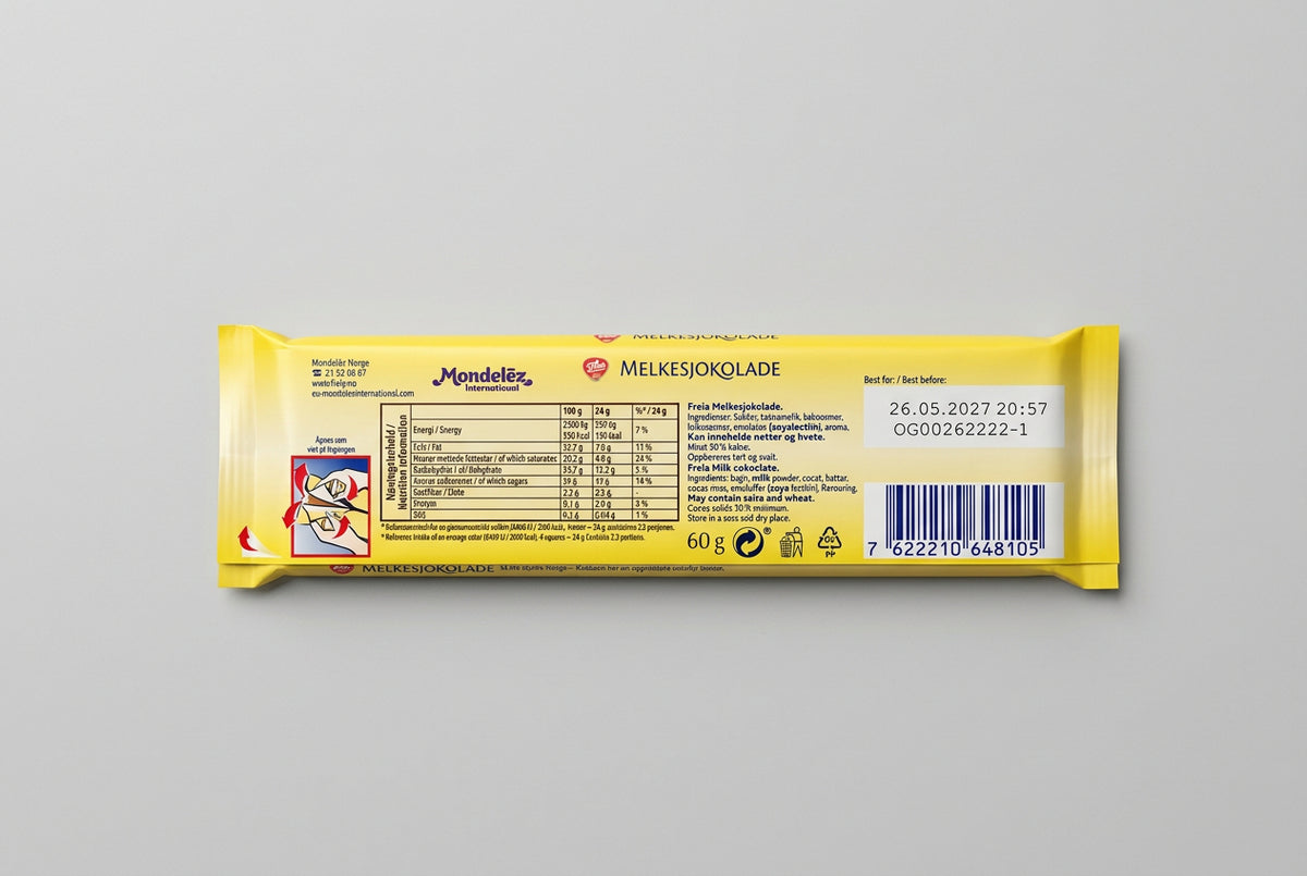 Freia Melkesjokolade 60g