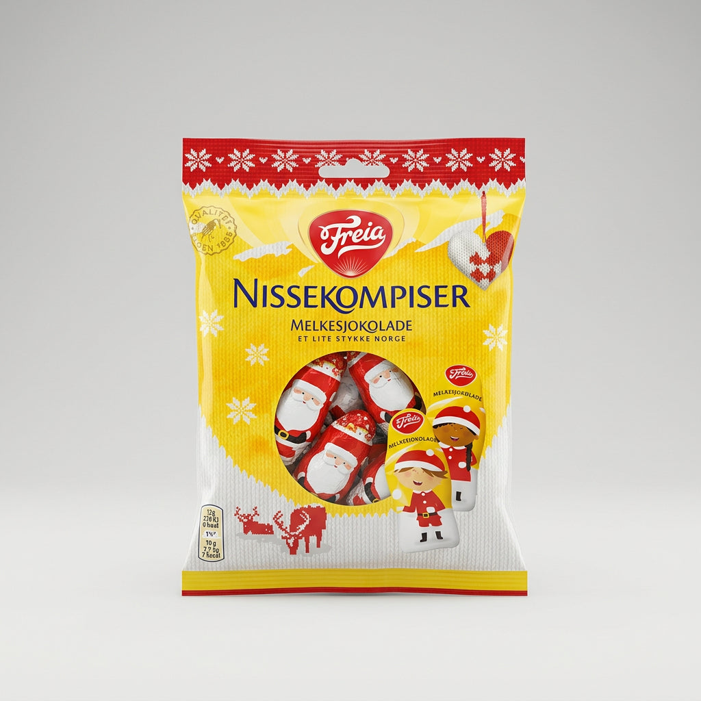 Freia Nissevenner Christmas Chocolate Figures, 4.2 oz (120g)