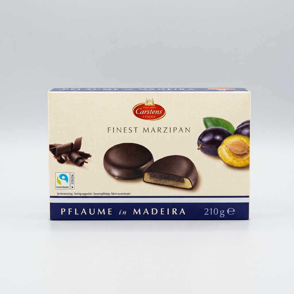 Carstens Finest Marzipan Rounds with Plum Madeira Filling, 7.4 oz (210g)