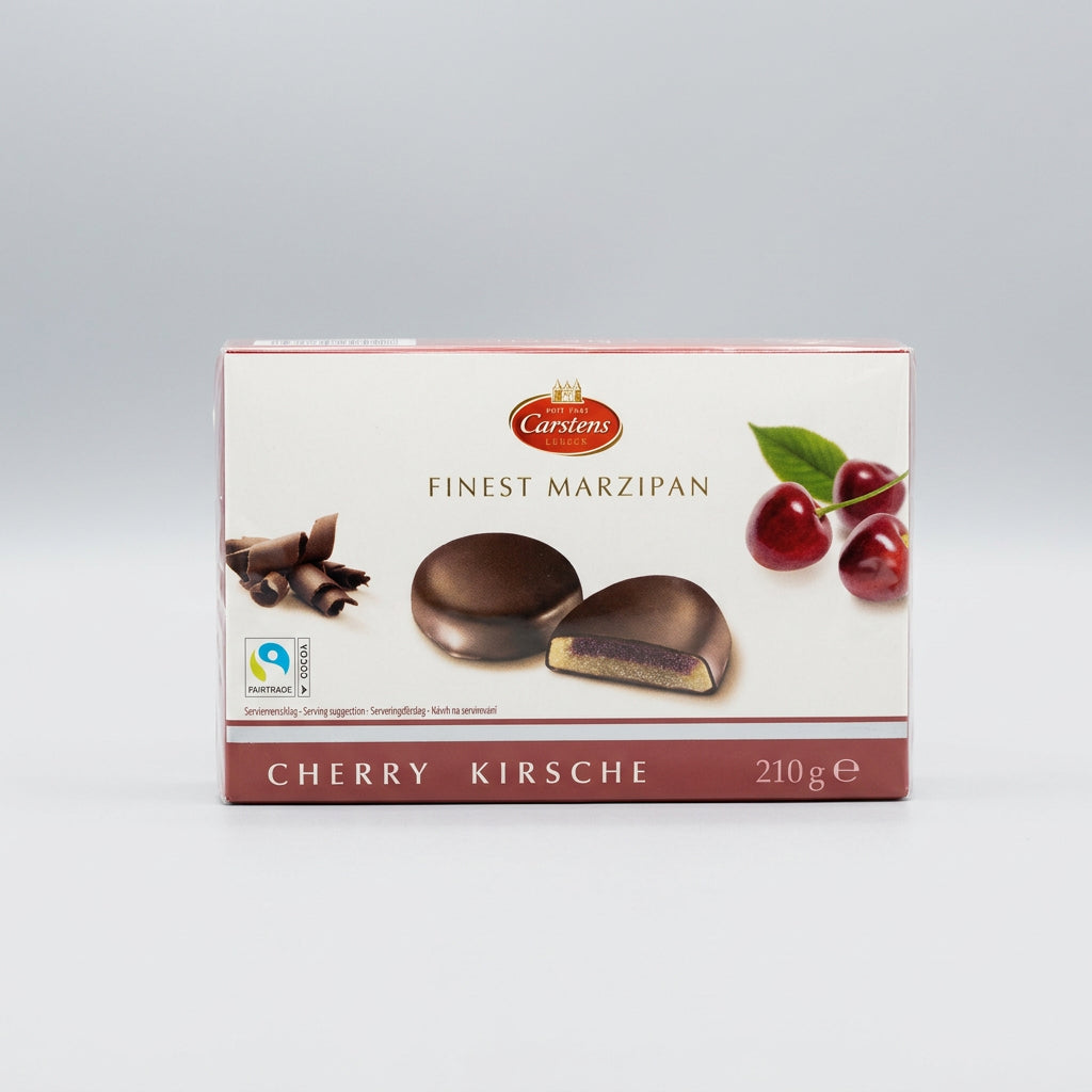 Carstens Finest Marzipan Rounds with Cherry Filling, 7.4 oz (210g)