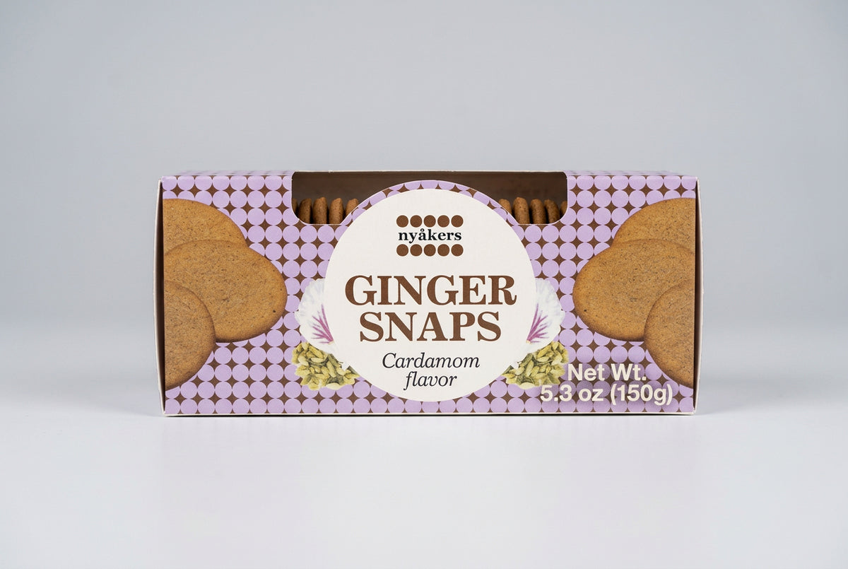 Nyåkers Gingersnaps with Cardamom, 5.3 oz (150g)