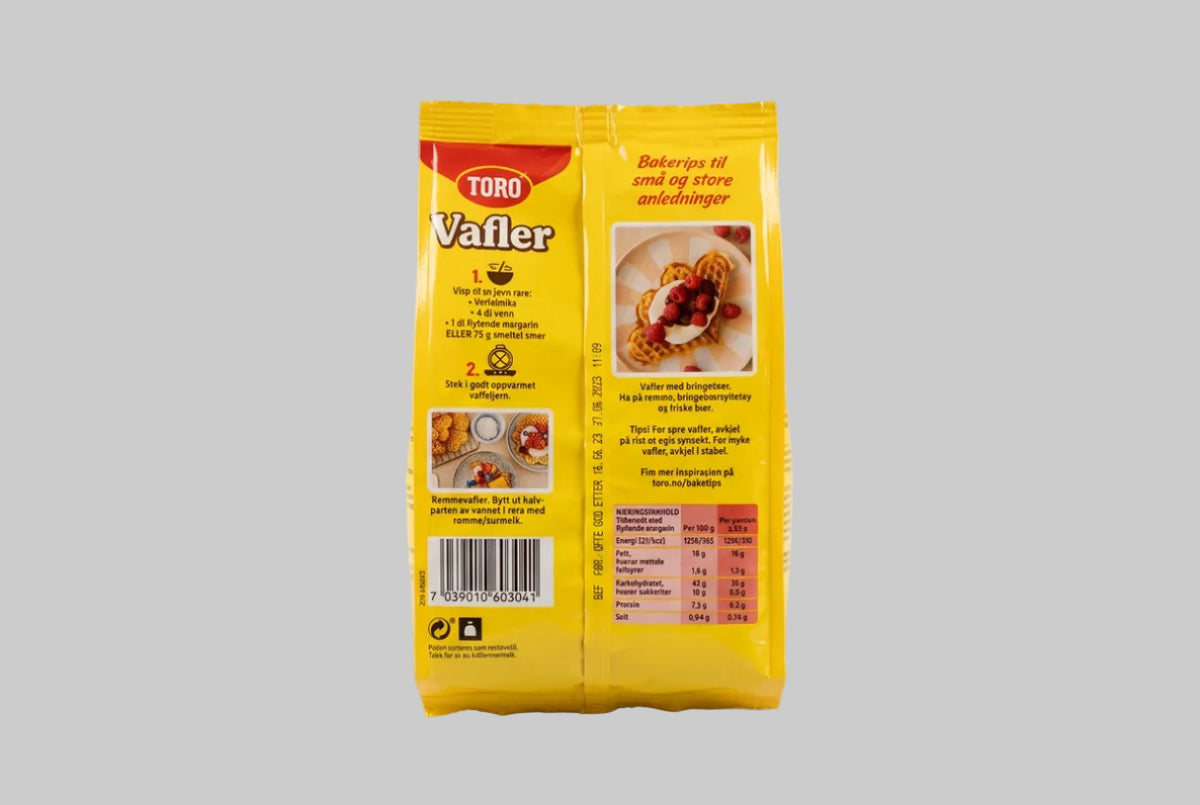 Toro Waffle Mix, 9 oz (255g)