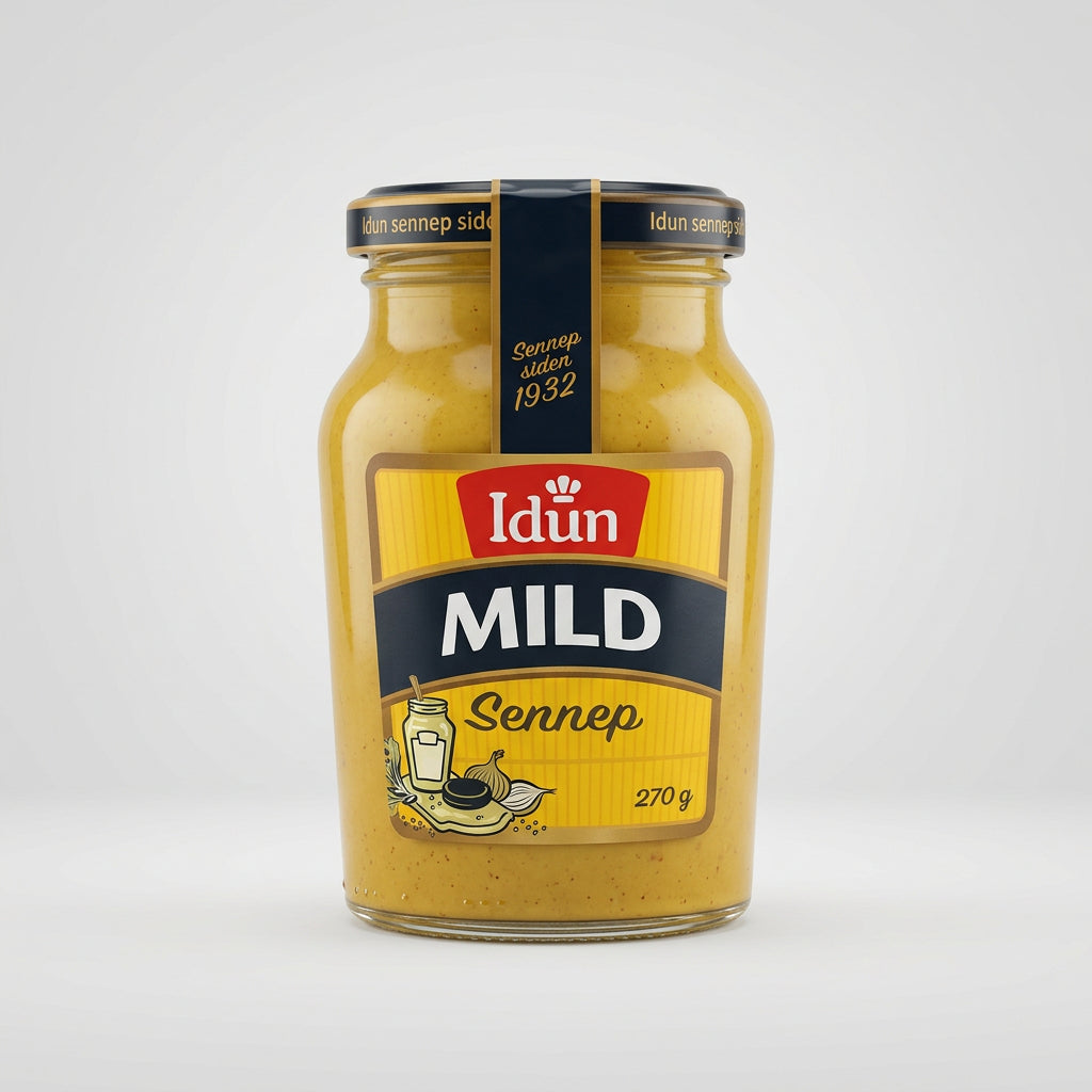 Norwegian Mild Mustard, Original, 9.5 oz (270g)