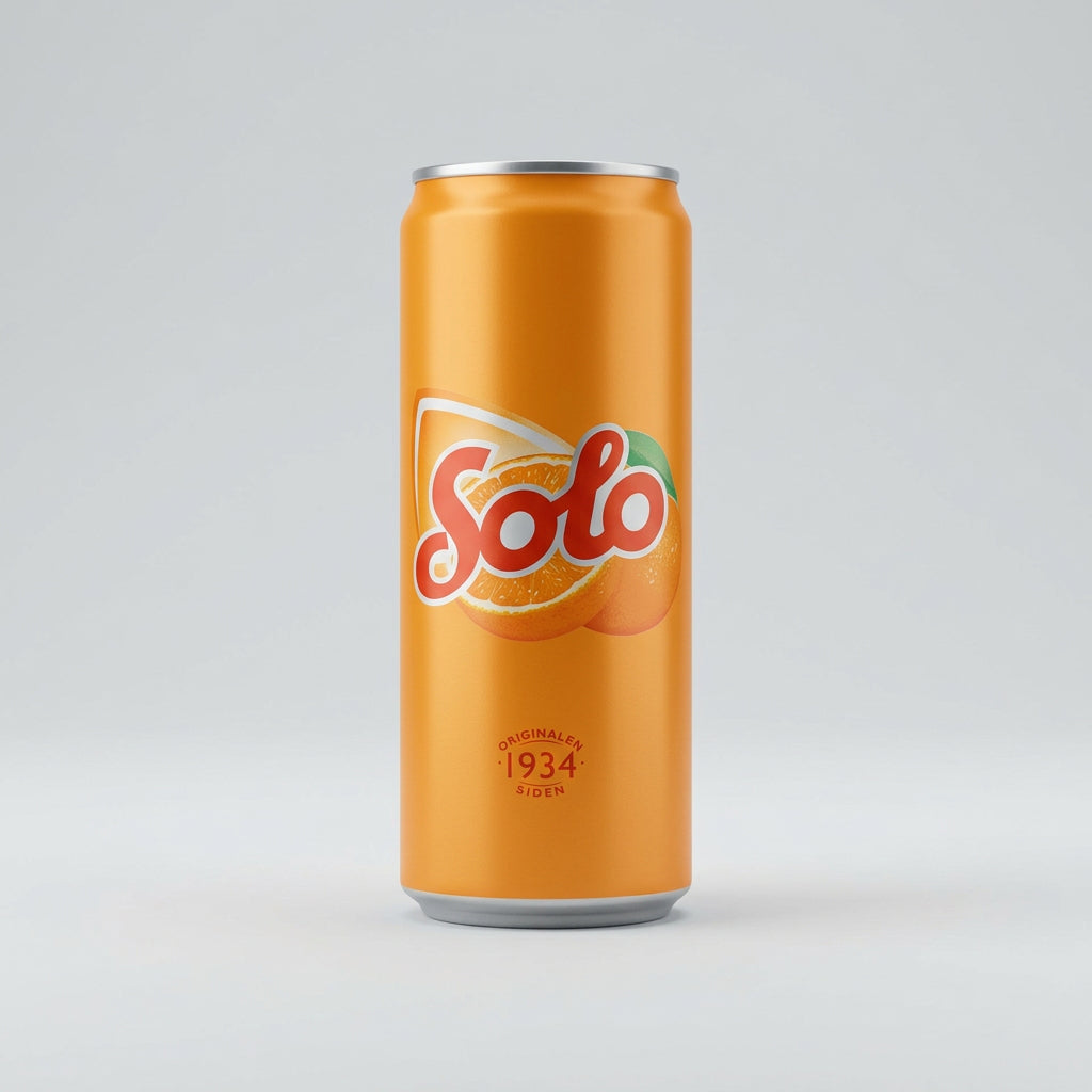 Solo Norwegian Orange Soda, 11.2 fl oz (330ml)