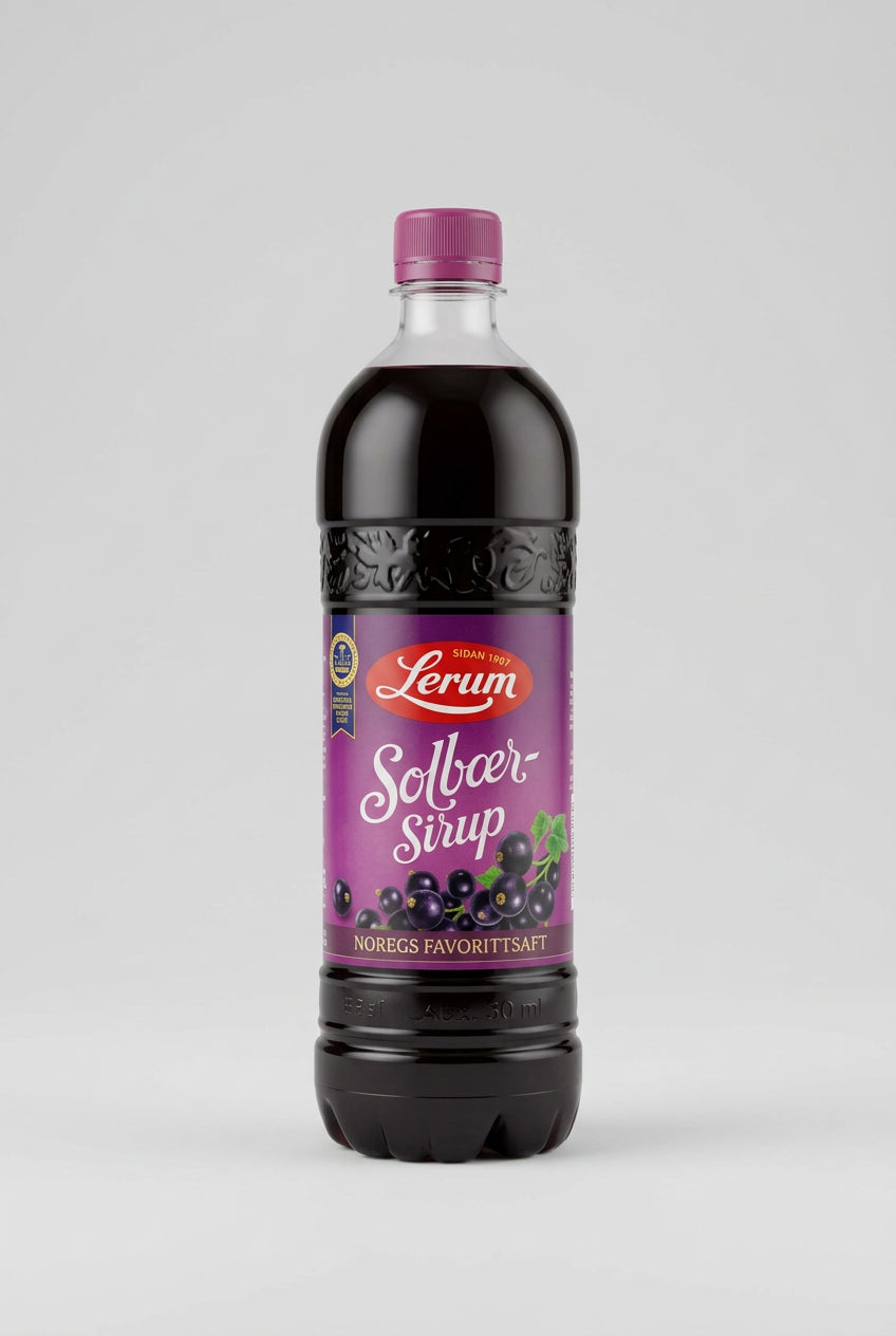 Lerum Blackcurrant Syrup, 25.4 fl oz (750ml)