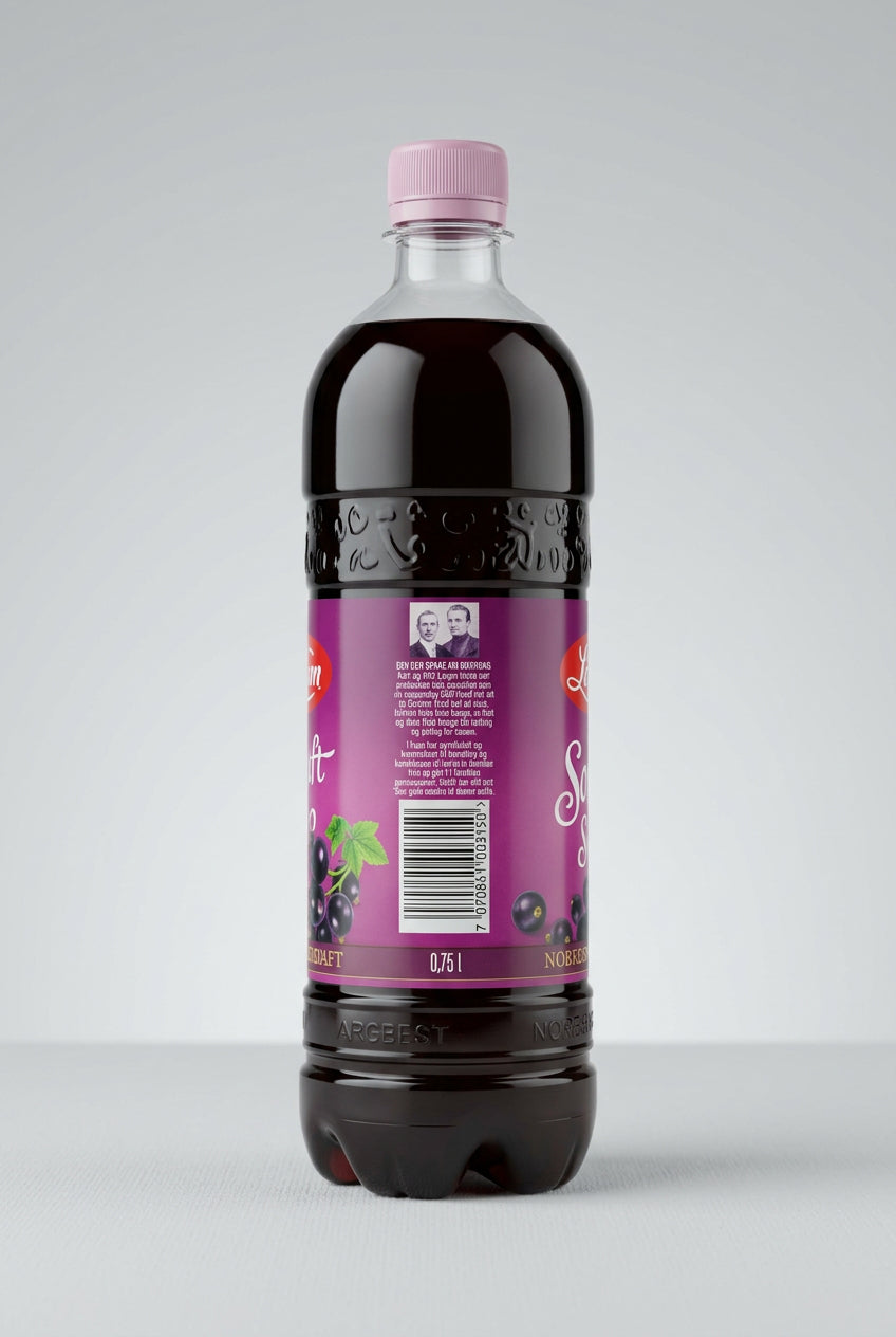 Lerum Blackcurrant Syrup, 25.4 fl oz (750ml)