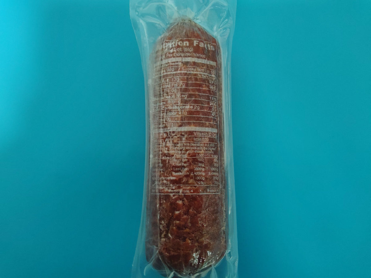 Bende Csabai Salami with Paprika, Hungarian Style — nutrition panel