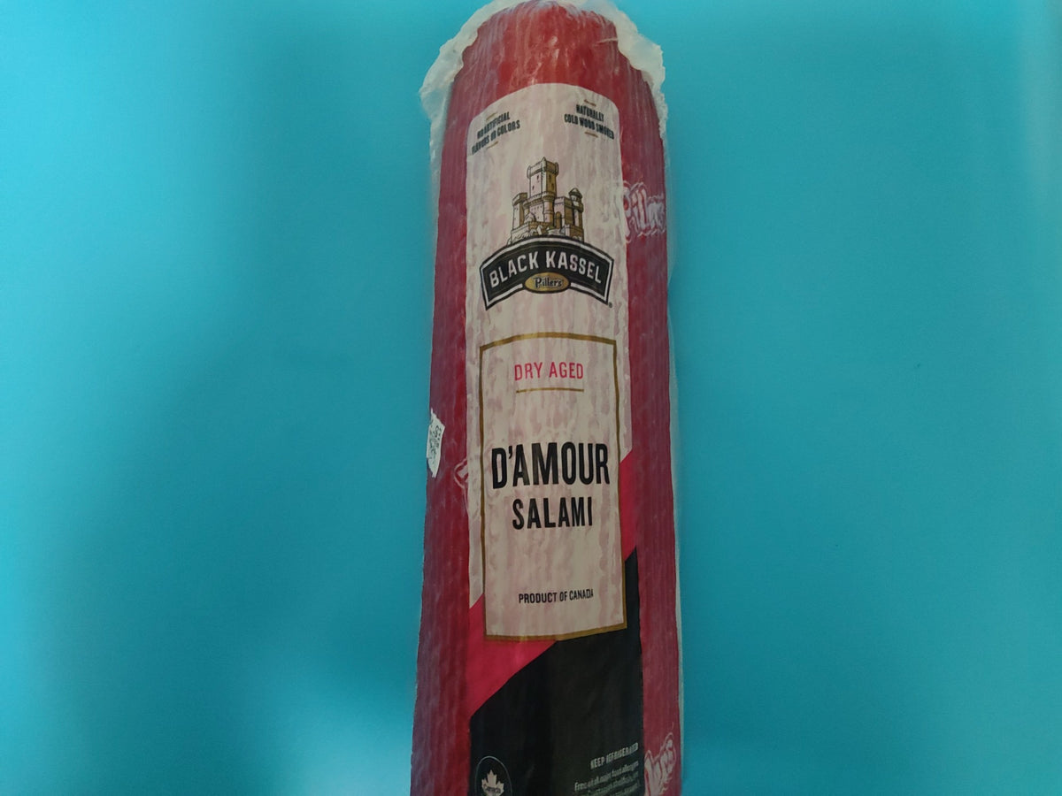 Black Kassel D'Amour Dry Aged Salami — front label