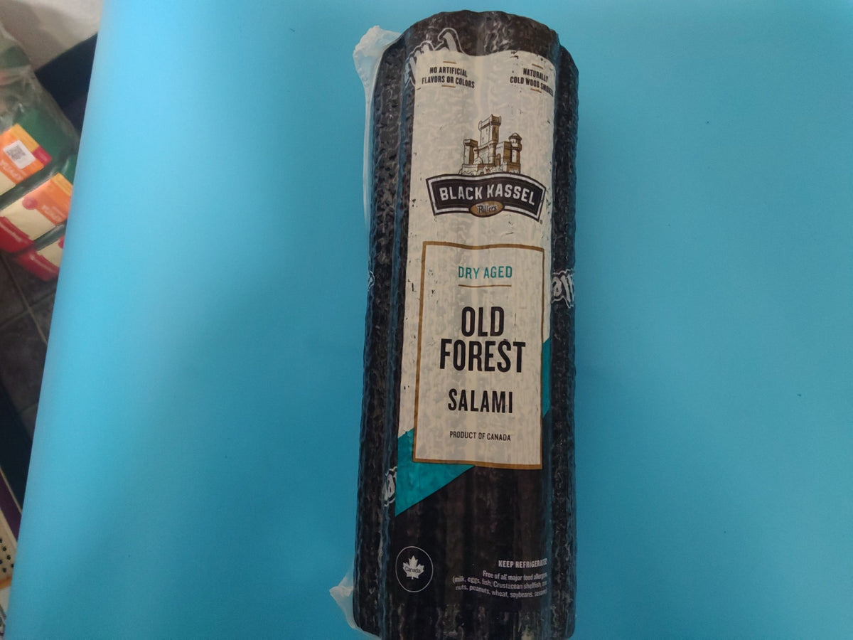 Black Kassel Old Forest Dry Aged Salami — front label