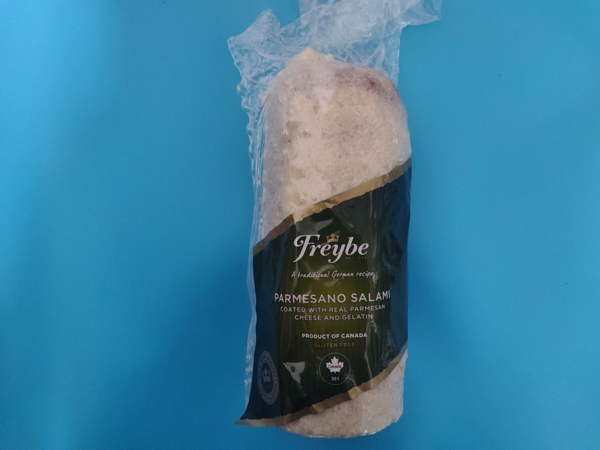 Freybe Parmesano Salami — front label