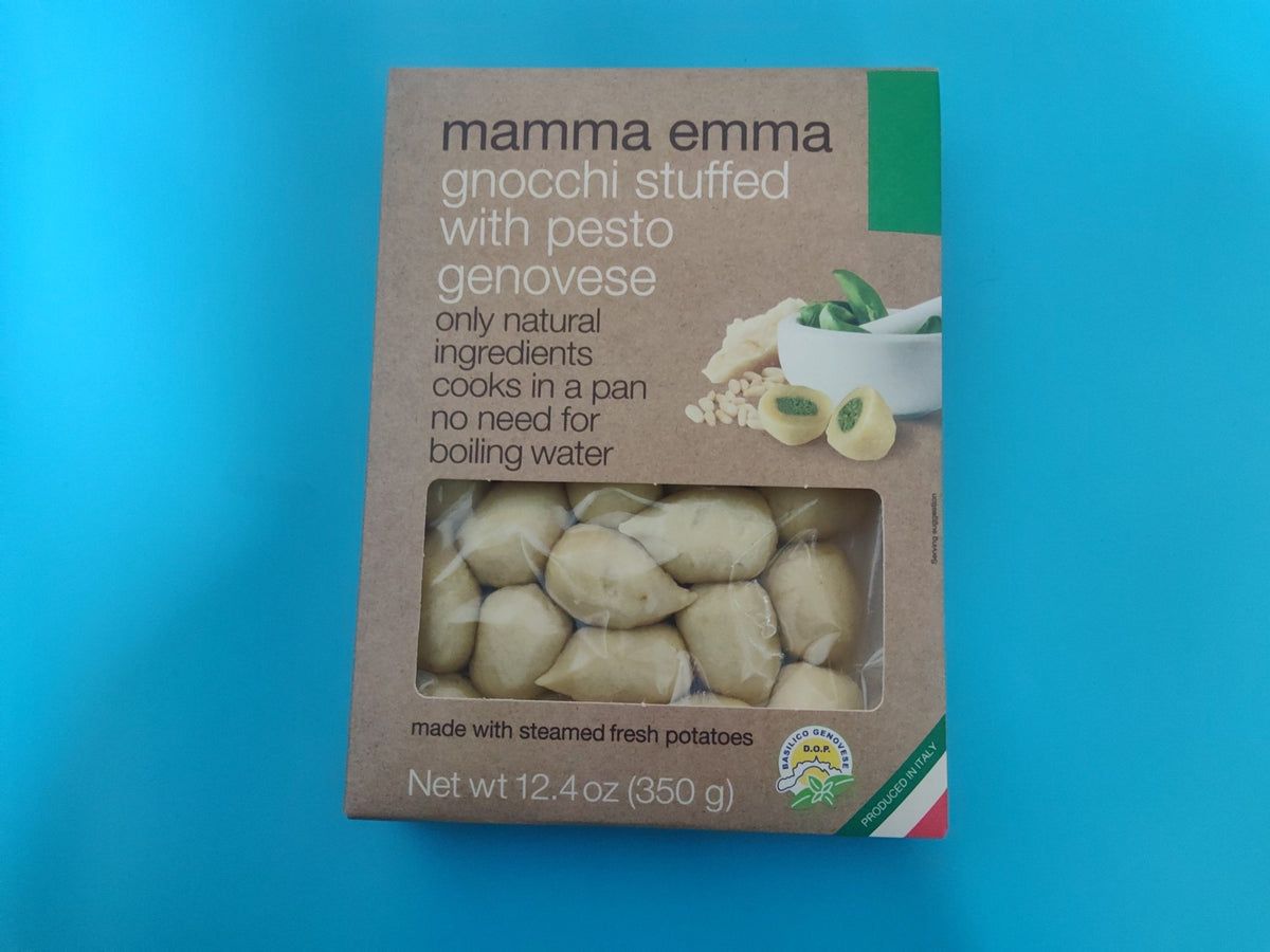 Mamma Emma Gnocchi Stuffed with Pesto Genovese, 12.4 oz (350g) — front of box