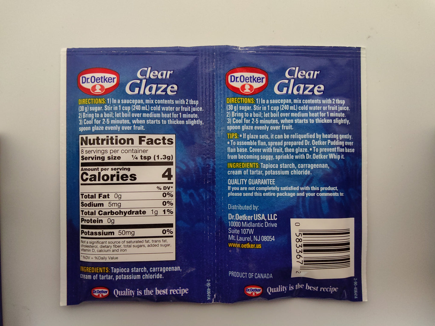 Dr. Oetker Clear Glaze, 0.35 oz (10g)