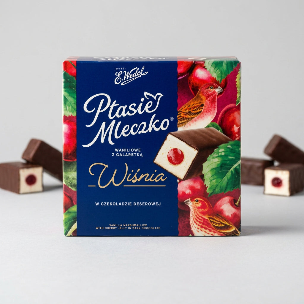 E. Wedel Ptasie Mleczko Cherry 340g