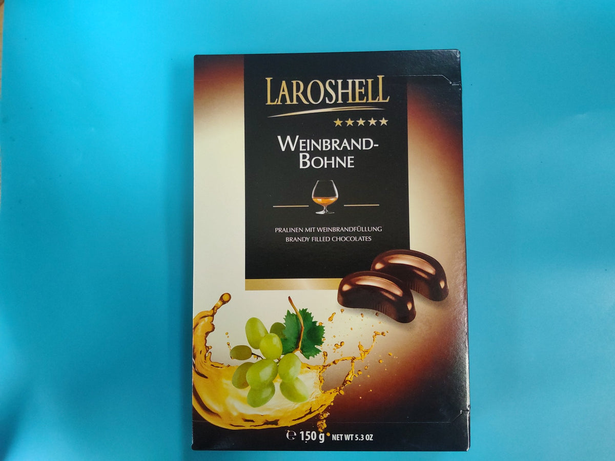 Laroshell Weinbrand Bohnen Brandy Filled Chocolates 150g
