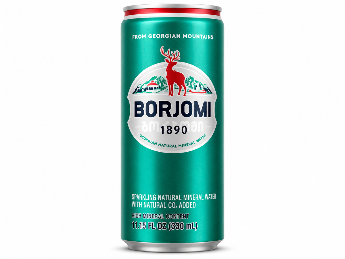 Borjomi Sparkling Natural Mineral Water, 330ml