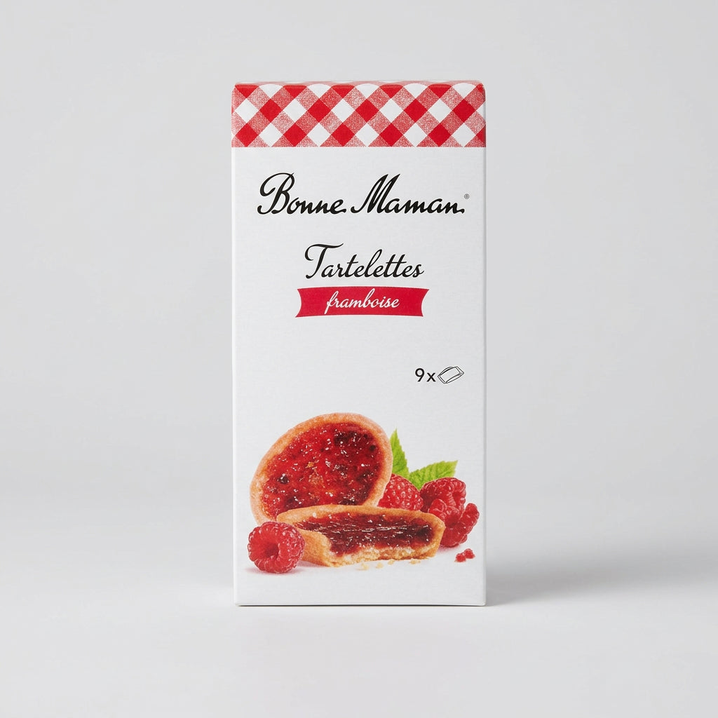Bonne Maman Raspberry Tartelettes, 9 wrapped