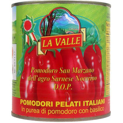 La Valle DOP San Marzano Whole Peeled Tomatoes, 28 oz