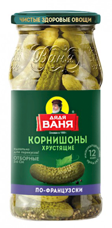 Uncle Vanya Pickled Baby Cucumbers French Style, 16.2 oz (460g)