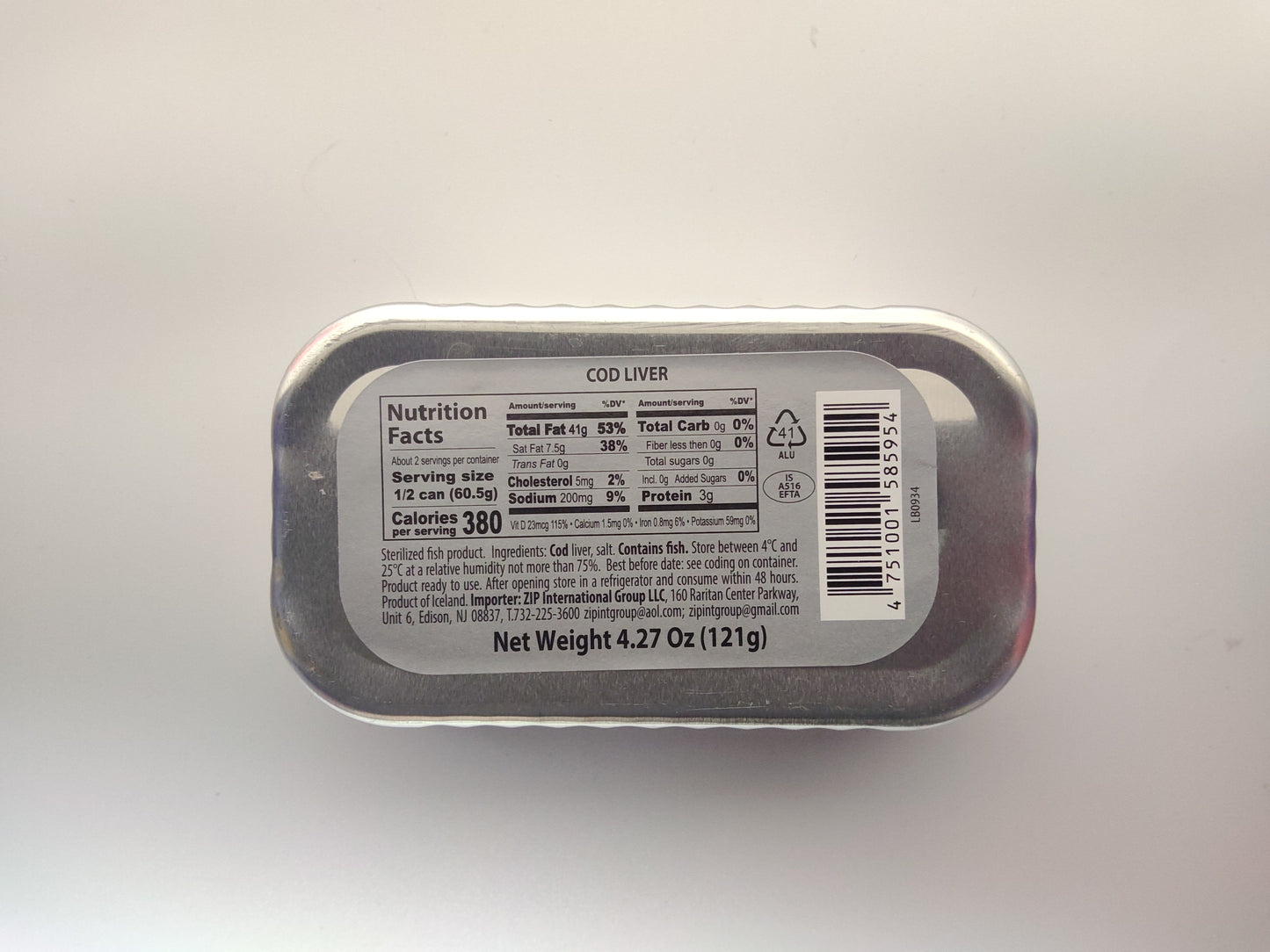 Riga Gold Cod Liver in Own Oil, 4.23 oz (120g)