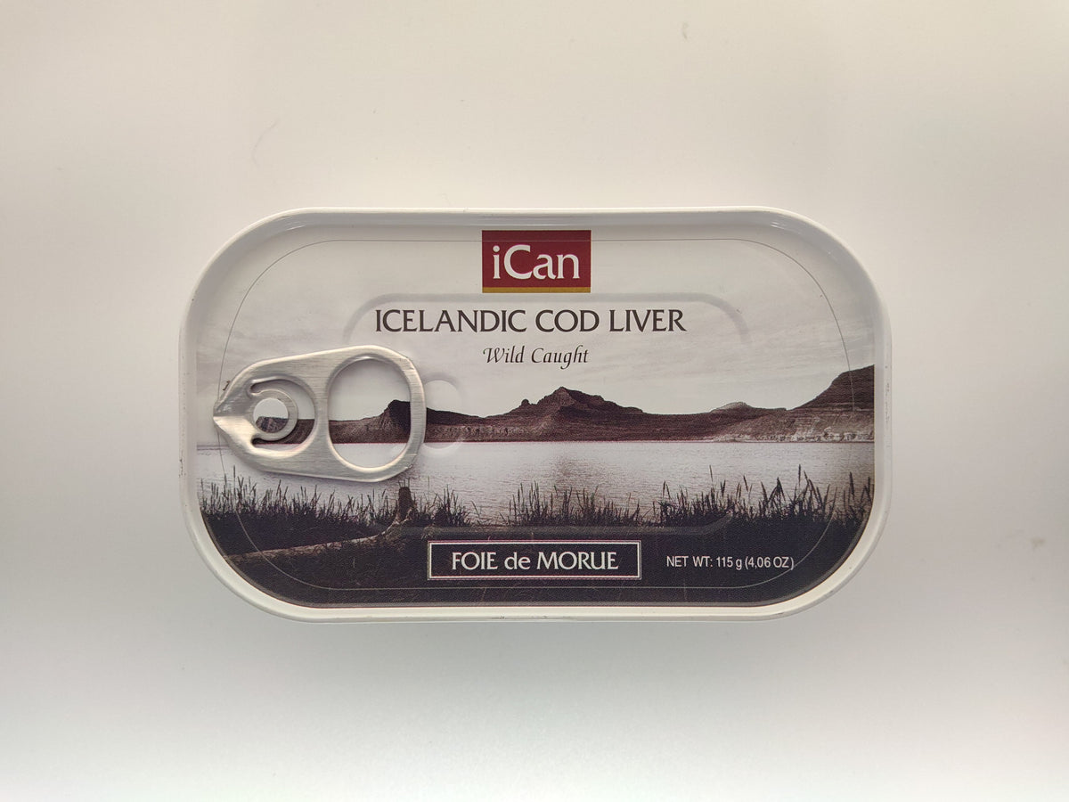 iCan Cod Liver in Own Oil, 4.06 oz (115g)