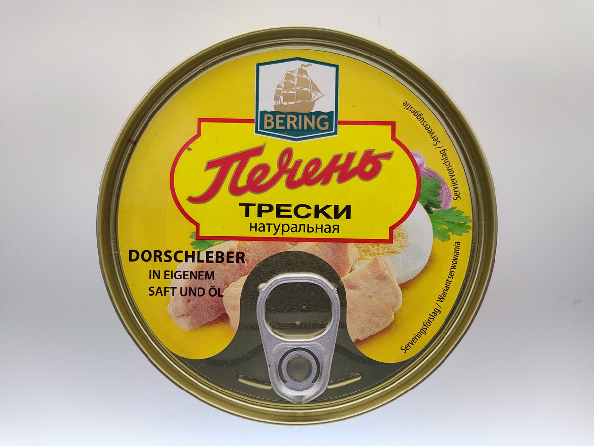 Bering Cod Liver in Own Oil, 4.06 oz (115g)