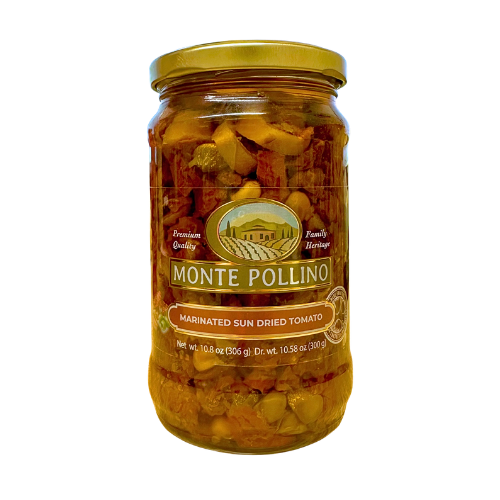 Monte Pollino Marinated Sun-Dried Tomato Salad in Oil, 10.8 oz