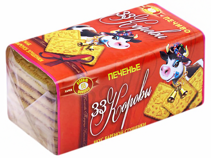 HB 33 Cows Condensed Milk Cookies, 6.3 oz (180g)