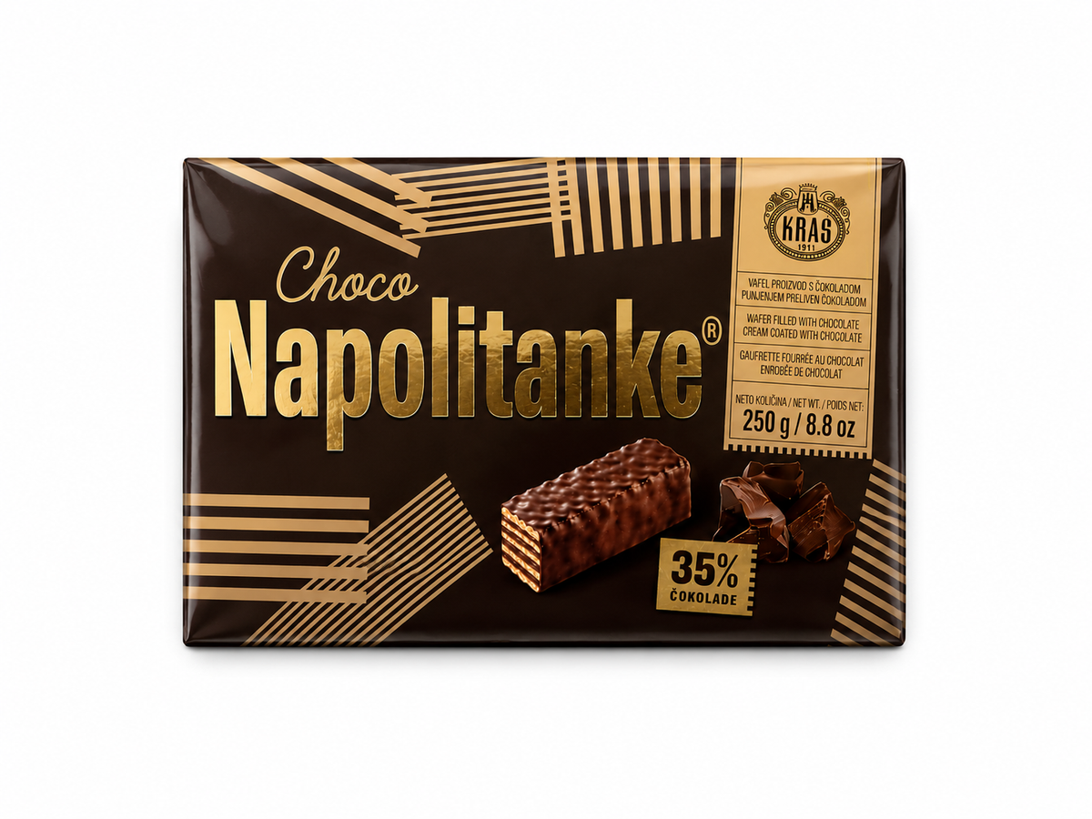 Kraš Choco Napolitanke, 8.8 oz (250g)