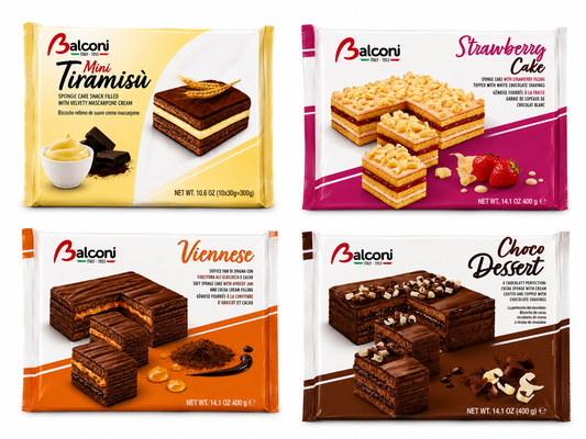 Balconi Italian Snack Cakes, 14.1 oz (400g)