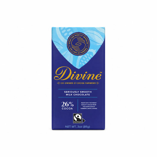 Divine Seriously Smooth Milk Chocolate, 26% Cocoa, 3 oz (85g)