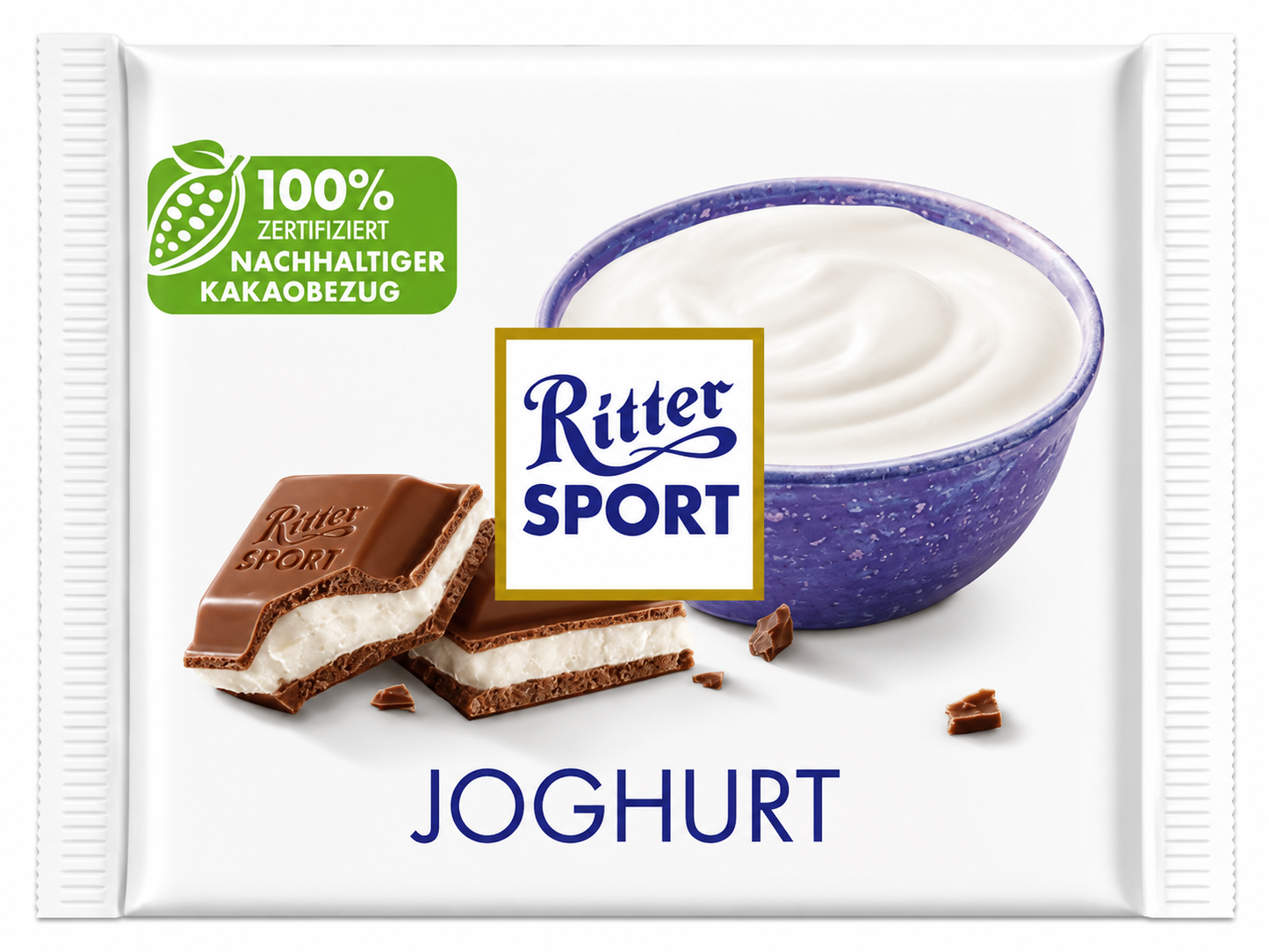 Ritter Sport Chocolate Bar, 3.5 oz (100g)