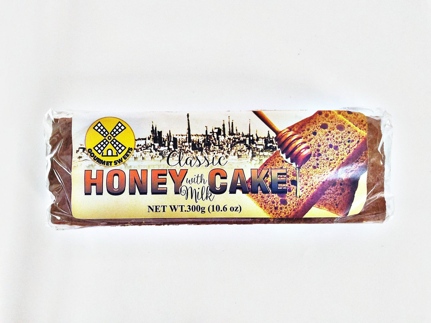 Gourmet Sweets Classic Honey Cake with Milk, 10.6 oz (300g)