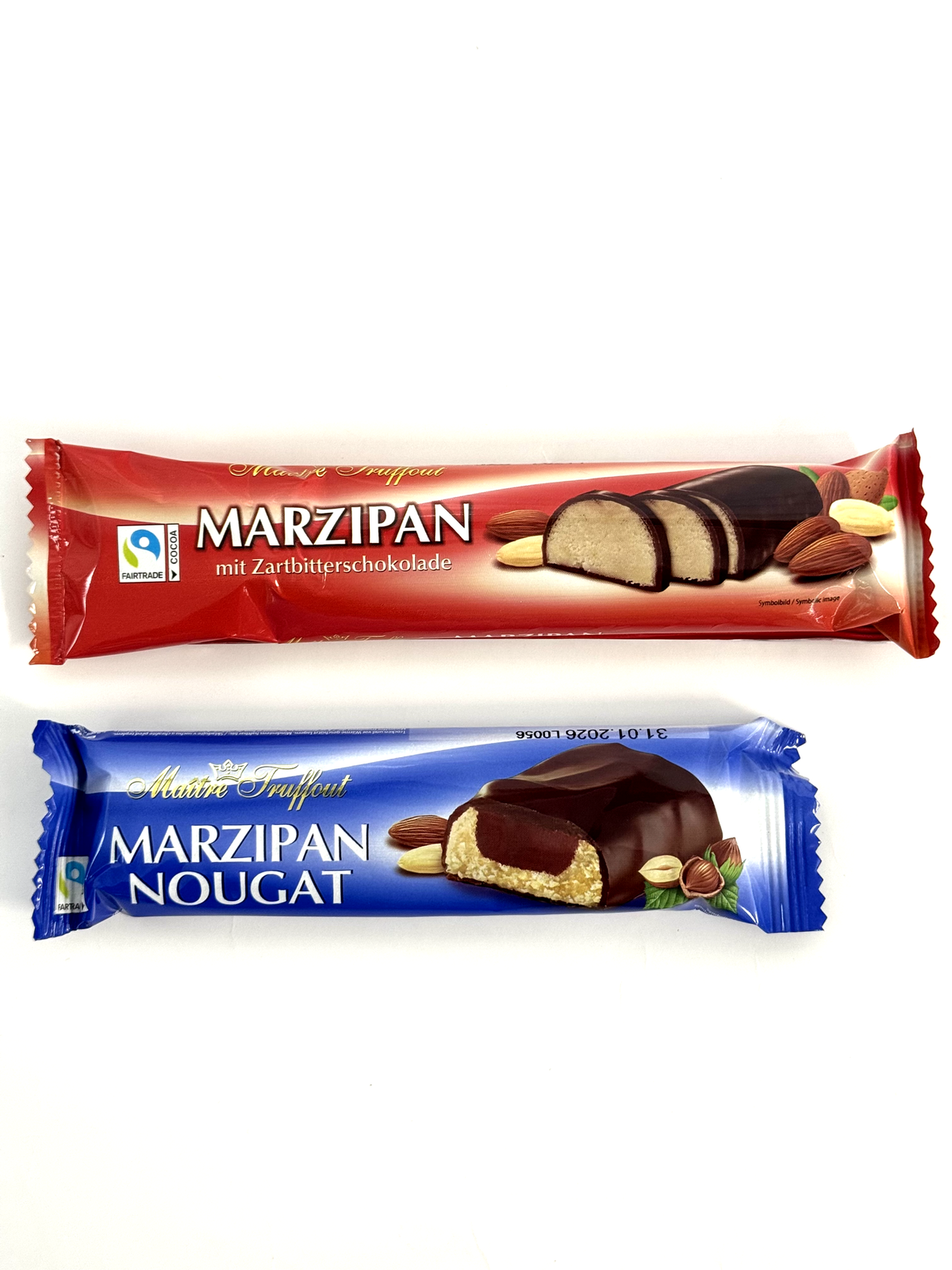 Maître Truffout Marzipan Bars, 3.5 oz (100g)