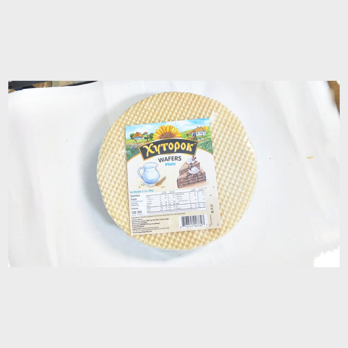 Khutorok Wafers Plain, 3.1 oz (90g)