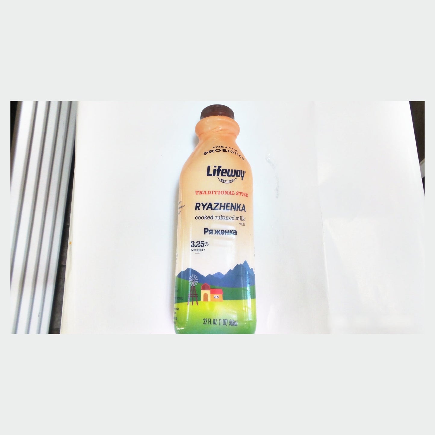 Lifeway Ryazhenka Cooked Cultured Milk 3.25%, 32 fl oz (946ml)