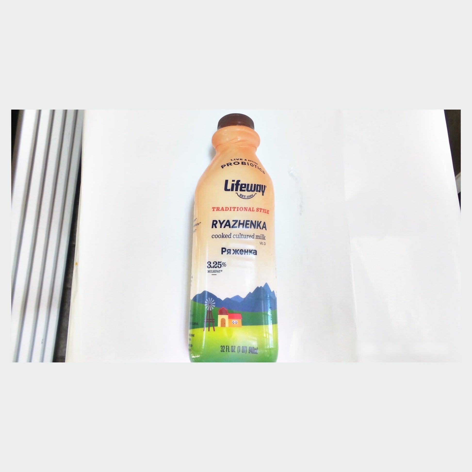Lifeway Ryazhenka Cooked Cultured Milk 3.25%, 32 fl oz (946ml)