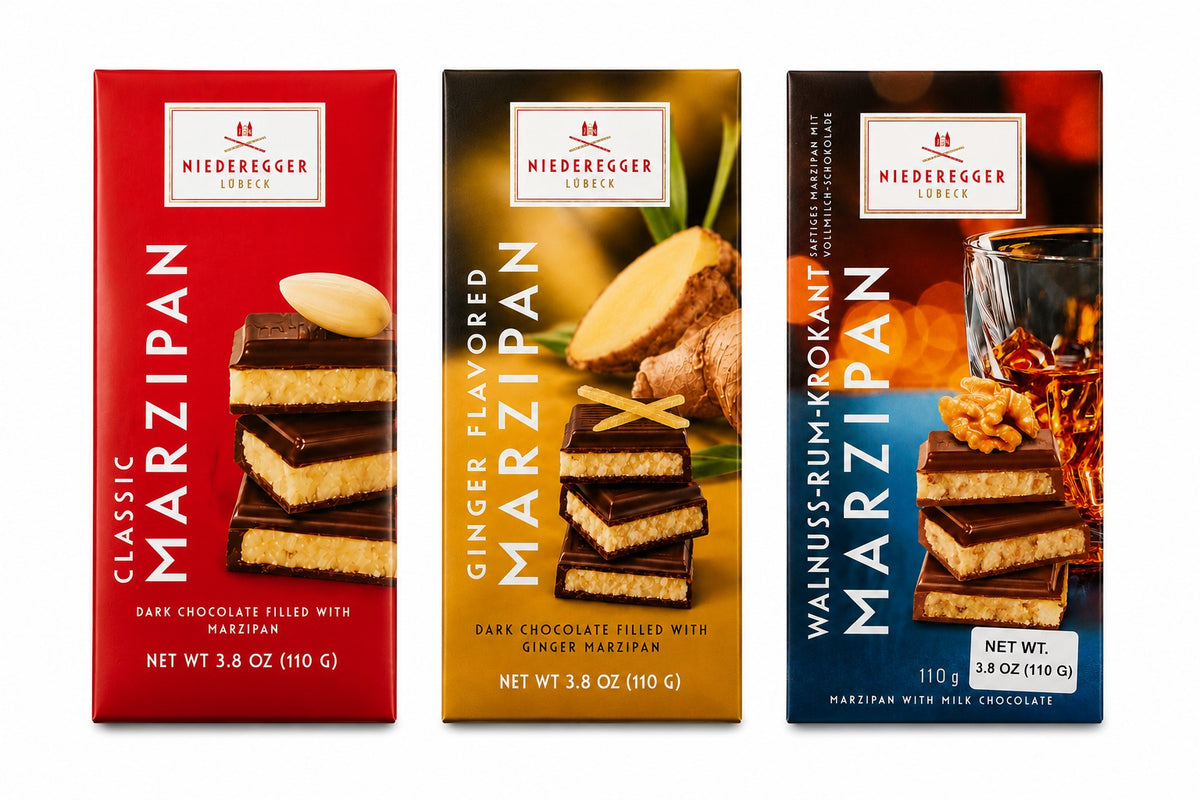 Niederegger Classic Marzipan Bar – 110g (Dark Chocolate Filled With Marzipan)