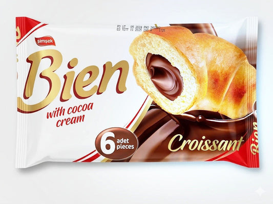 Simsek Bien Croissant with Cocoa Cream, 6 pieces